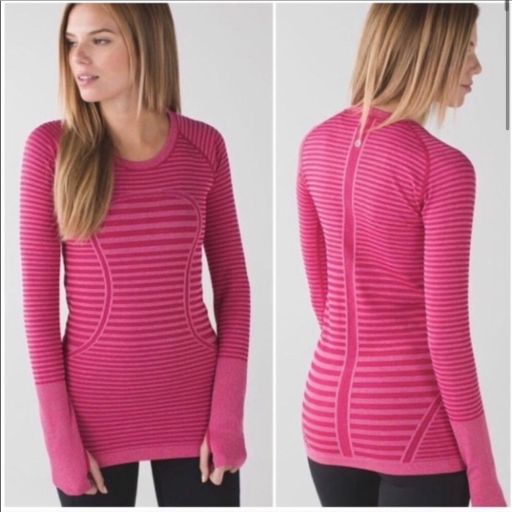 Lululemon long sleeve top pink
